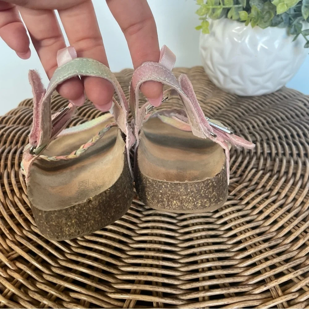 Oshkosh Girl Rainbow glitter sandals size 10m
